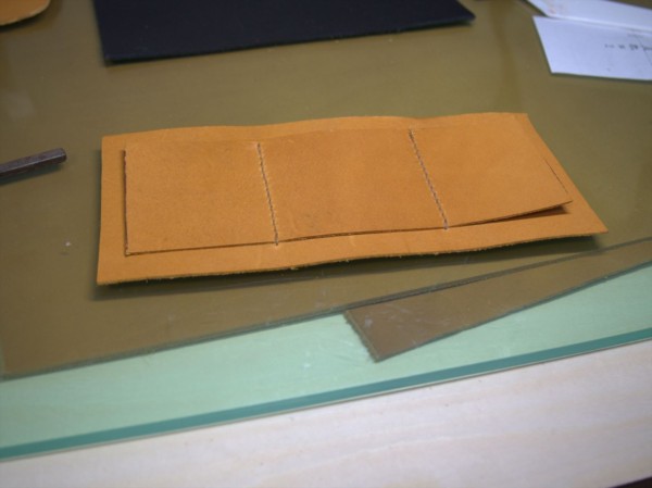 【レザークラフト】有料型紙で長財布を作ってみた3