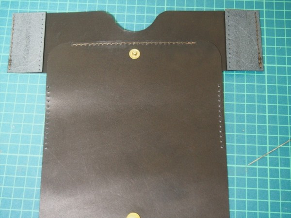 [レザークラフト]革の領収書入れの作り方_手縫い3