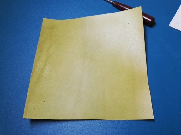レザークラフト無料ダウンロード型紙革のトレーの作り方 (2)