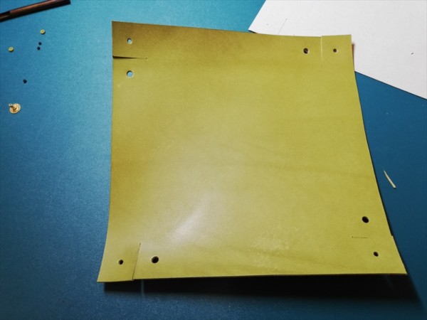レザークラフト無料ダウンロード型紙革のトレーの作り方-5