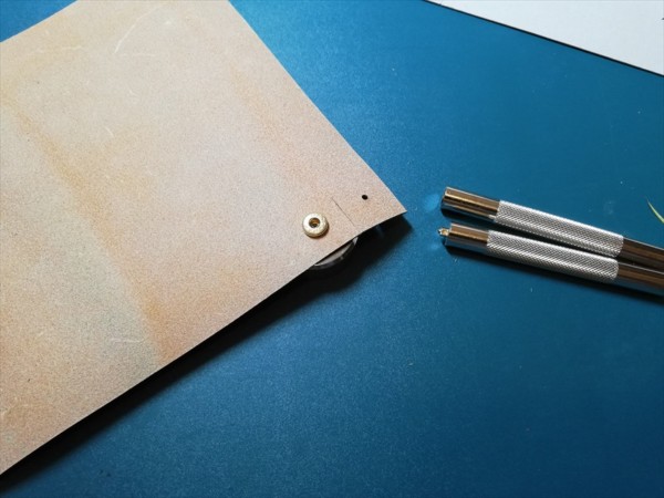 レザークラフト無料ダウンロード型紙革のトレーの作り方-6